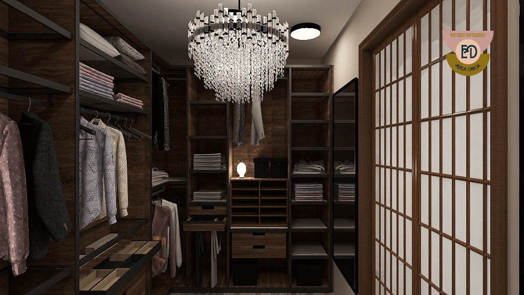 decoracion interior vestidor chalet rivas